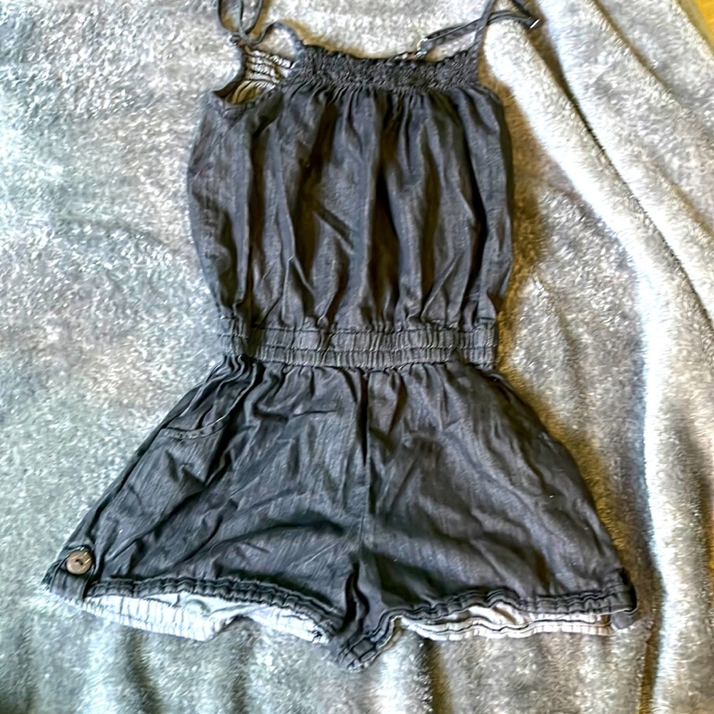 A black small women’s romper.